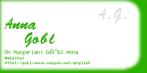 anna gobl business card
